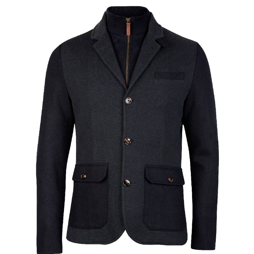 Ted Baker London Men's Black Textured Blazer Jacket